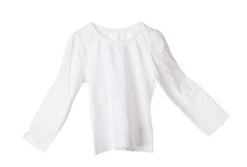 White childrens cotton blouse.