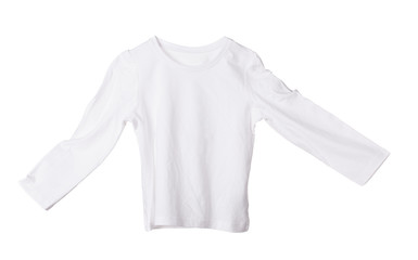 White childrens cotton blouse.