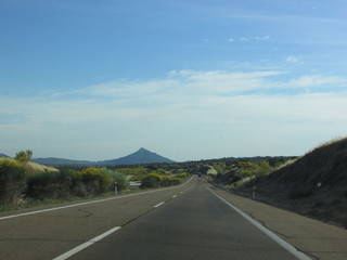 Scenic road in central Spain
