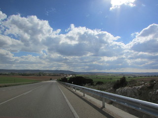 Fototapeta premium Sunny road in Spain