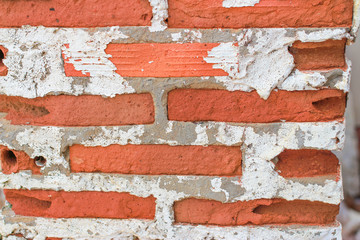 red brick wall background 