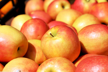 Fototapeta na wymiar Fresh apples, close-up