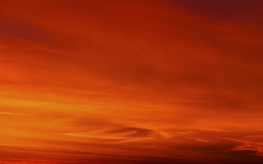 Naklejka na ściany i meble Beautiful sunset with colorful clouds on the sky
