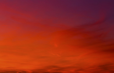 Beautiful sunset with colorful clouds on the sky
