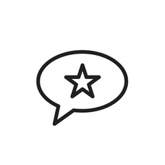 Obraz premium favorite message outlined vector icon. Modern simple isolated sign. Pixel perfect vector illustration for logo, website, mobile app and other designs