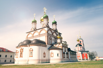 Fototapeta na wymiar Cathedral of St. Sergius of Radonezh in the Trinity-Sergius Varnitsky Monastery
