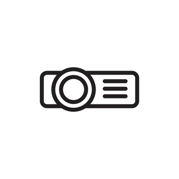 recommend clip art: projector outlined vector icon. Modern simple isolated sign. Pixel perfect vector  illustration for logo, website, mobile app and other designs