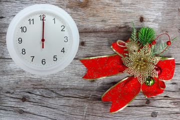 Happy New Year Clock Concept 