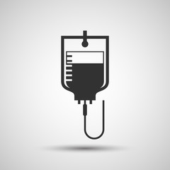 IV bag with tube icon