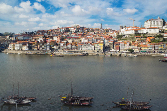 Ribeira, Old town of Porto and the Douro River, Portugal