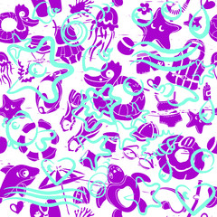 Color vector seamless pattern