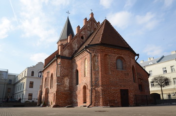 Obraz premium St. Gertrude (Marijon) Church in Kaunas in Lithuania