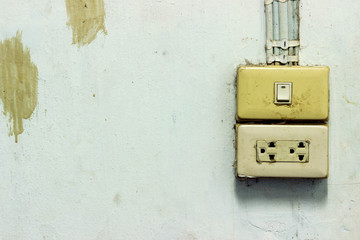 Light switch and power outlet