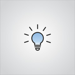 .idea icon vector , light-bulb