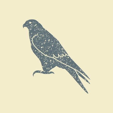 falcon icon - vector illustrator