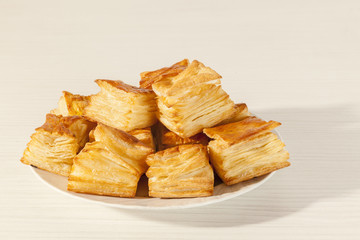 puff pastry on plate