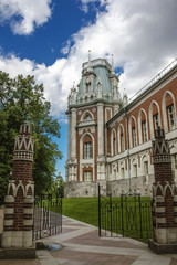 Fototapeta na wymiar The Palace of Tsaritsyno Park in Moscow, Russia.