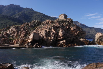Fototapeta na wymiar Porto, Les Calanches, Korsika