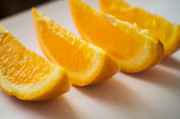 Naklejka na ściany i meble orange slices macro