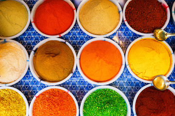 Sale of spices in the markets of Goa and other states
