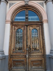 Old unique doors in the old city part of Europe
