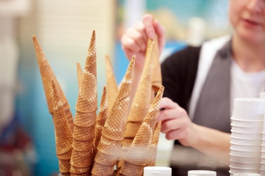 Gelateria artigianale cono gelato