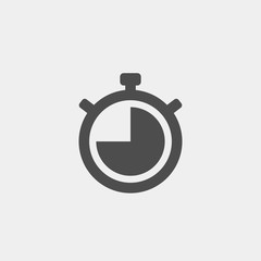 Stopwatch flat vector icon