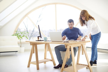 Business team working together new project at the office