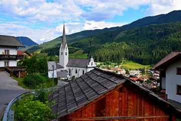 Austrian Alps-view on the town Sillian