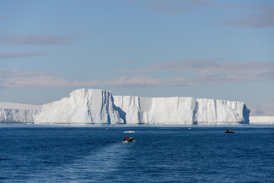 Tabular iceberg in Antarctica