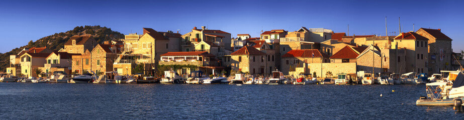 Obraz premium Harbor of Tribunj city, Croatia