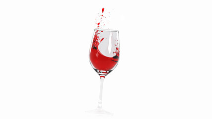Weinglas, Rotwein