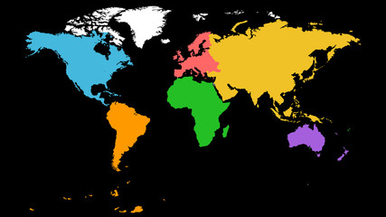 World map vector, Globe vector, Earth
