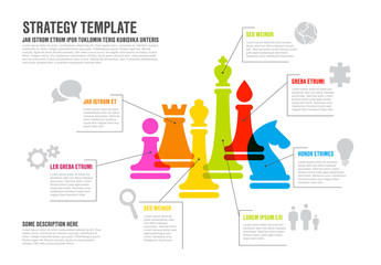 Vector business strategy infographic template infographic