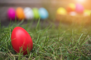 Colorful Easter eggs