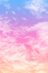 sun and cloud background with a pastel colored

