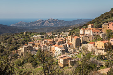 Village of Novella in Balagne region of Corsica