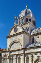 Fototapeta na wymiar Sibenik Cathedral, Croatia