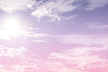 sun and cloud background with a pastel colored


