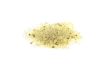 Pile of Italian seasoned panko bread crumbs