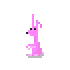 Fototapeta premium Pixel Easter bunny for games and websites