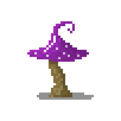Fototapeta premium Pixel mushroom for games and websites
