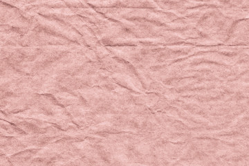 Pink Recycle Kraft Paper Crushed Crumpled Coarse Grunge Texture