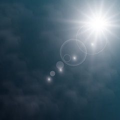 Glow light effect. Vector illustration. Christmas flash Concept. Vector illustration of abstract flare light rays. A set of stars, light and radiance, rays and brightness. Set of Vector glowing light.