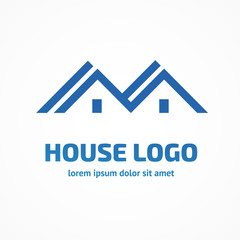 Logo design abstract house vector template
