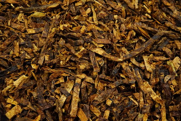 dried pipe tobacco (Nicotiana)
