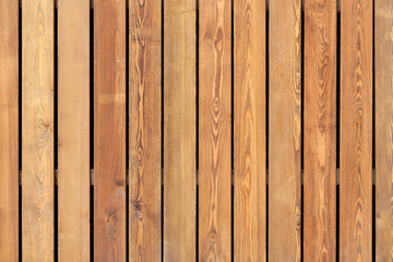 Brown wooden boards planks with natural grain as background, texture