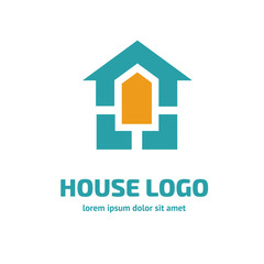 Logo design abstract house vector template