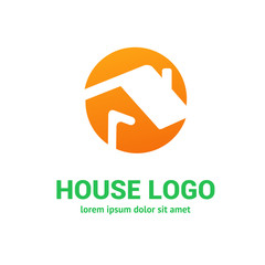 Logo design abstract house vector template