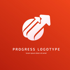 Logo abstract design arrow vector template